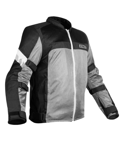 Rynox Air GT 4 Motorcycle Riding Jacket - Grey Hi Viz Orange